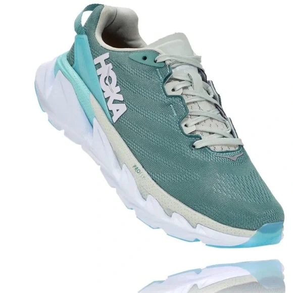Hoka Women's Aqua and White Athletic Shoes - Picture 1 of 9